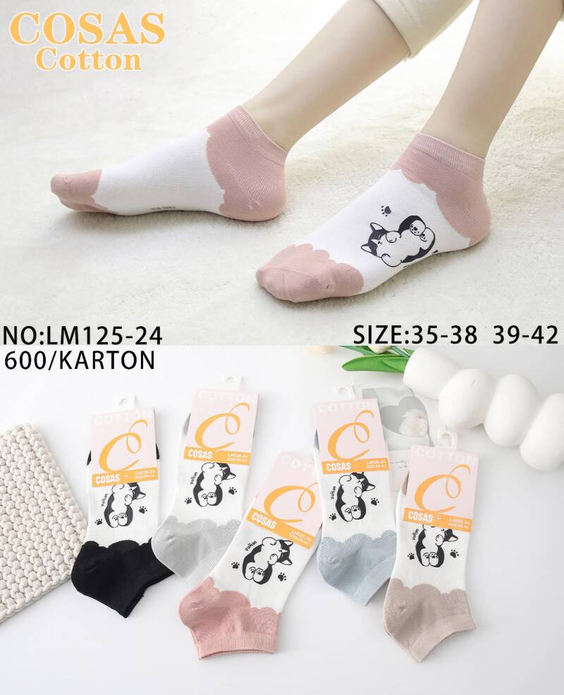 Skarpety damskie Roz 35-42, Mix kolor Paczka 40 szt